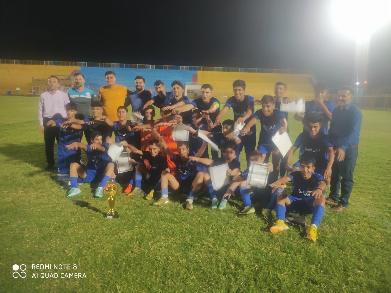 قهرمانی تیم نونهالان آریان اهواز در تورنومنت امیدیه